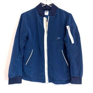 Nike Sportswear Boys Lined Woven Bomber Jacket Blue DM8115-407‎